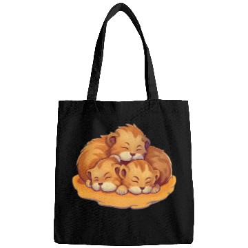 Discover Sleeping lion cubs Bags