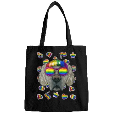 Discover Lgbt Golden Retriever Gay Pride Month Dog Rainbow Bags