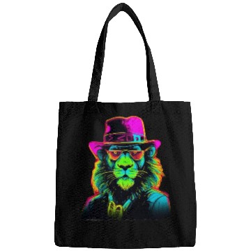 Discover Neon gangster lion Bags