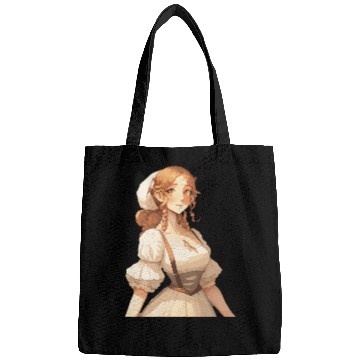 Discover Cute Cottagecore Farm Girl Anime Solarpunk Bags