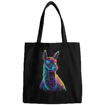 Discover Llama Colorful neon Bags