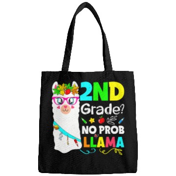 Discover No Prob-Llama 2nd Grade Squad Back To School Teach Bags