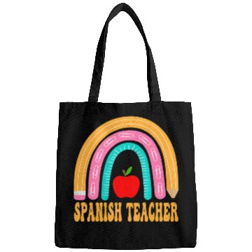 Discover Spanish Teacher Rainbow Pencil Back To School Appr Bags