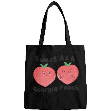 Discover Sweet As A Georgia Peach Cute Funny Southern Bags
