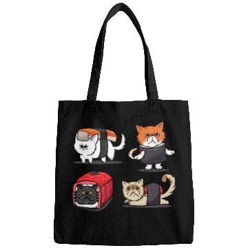 Discover Sushi Persian Cat For Funny Cat Lover Sushi Lover Bags