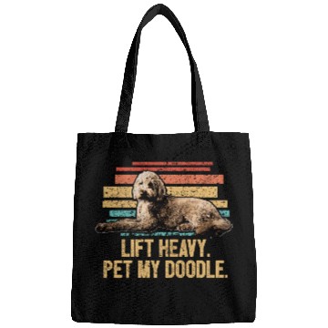Discover Pet My Doodle Retro Goldendoodle Dog Dad Doodle Bags