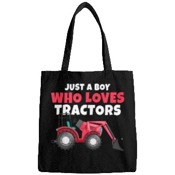 Discover Just A Boy Who Loves Tractors Farmer Bags