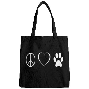 Discover Peace love animals Bags
