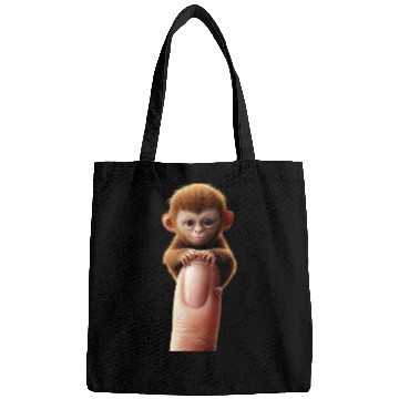 Discover Finger monkey on finger Bags