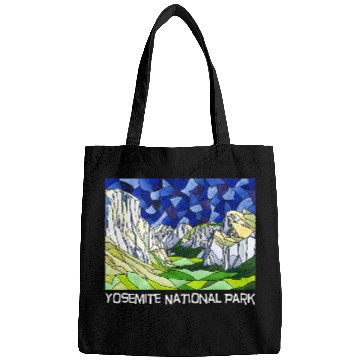 Discover Yosemite Valley Stained Glass Style Bags