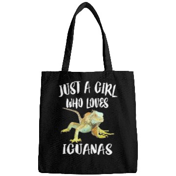 Discover Just A Girl Who Loves Iguanas Reptile Pet Lover Bags