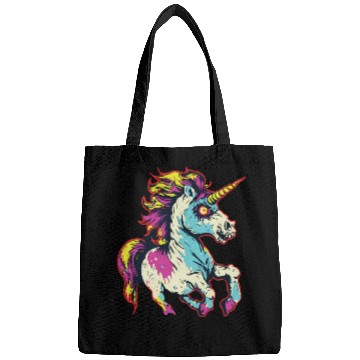 Discover Horror Scary Zombie Unicorn Vintage Bags