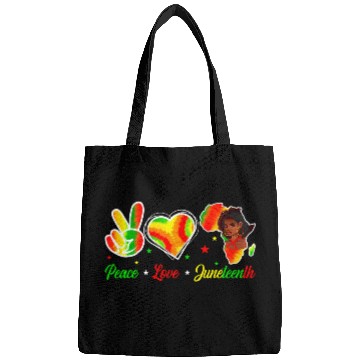 Discover Peace Love Junenth 1865 Emancipation Day Black His Bags