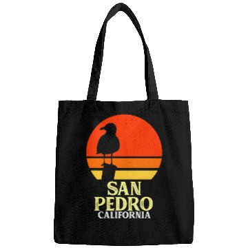 Discover San Pedro California Beach Seagull Bags