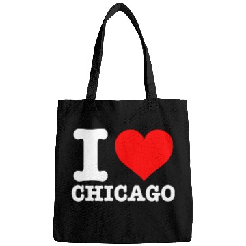 Discover Chicago - I Heart Chicago - I Love Chicago Bags