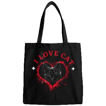 Discover The cat that makes my heart beat Bags