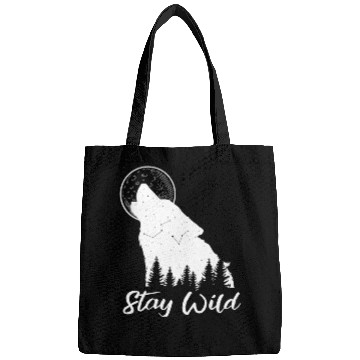 Discover Wolf Stay Wild Outdoor Wolves Bags