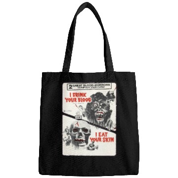 Discover Drink Blood Halloween Monster Horror Movie Bags