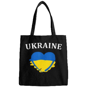 Discover Ukrainian Flag Heart Ukraine Bags