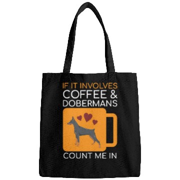 Discover Coffee Doberman Lover Bags