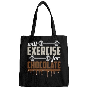 Discover Will Exercise For Chocolate Workout Gym Fitness Bags
