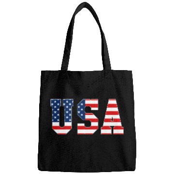 Discover Usa Patriotic American Flag Red White Blue Bags