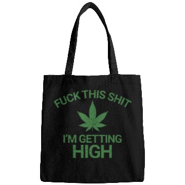 Discover Marijuana Leaf Getting High Grunge Bags