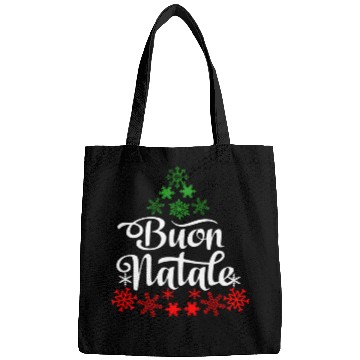 Discover Italian Buon Natale Snowflake Italy Tree Bags