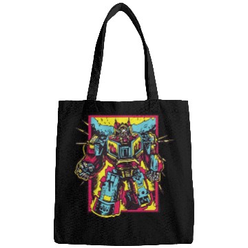 Discover Red Bags Retro Style 90s Cartoon Comic Hero Robot