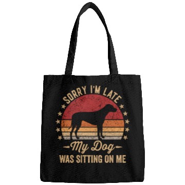 Discover Sorry I'M Late My Dog Was Sitting On Me Rhodesian Bags