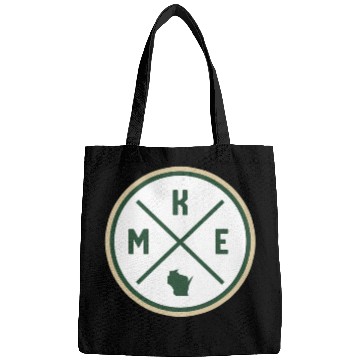 Discover Milwaukee Circle Patch Green Bags