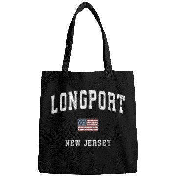 Discover Longport New Jersey Nj American Flag Sports Bags