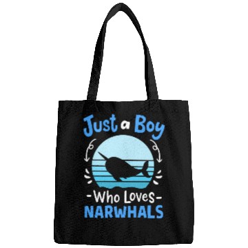 Discover Narwhals Whales Narwhal Lover Retro Bags