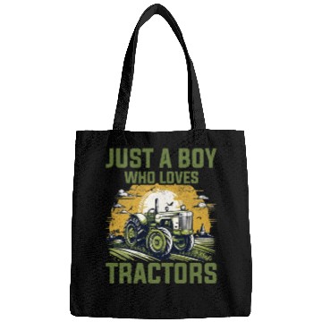 Discover Farm Lifestyle Just A Boy Who Loves Tractors Bags