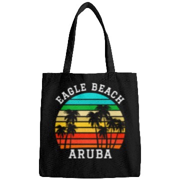 Discover Eagle Beach Aruba Family Vacation Sunset Palm Bags