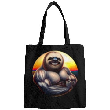 Discover Muscular sloth at sunset Bags