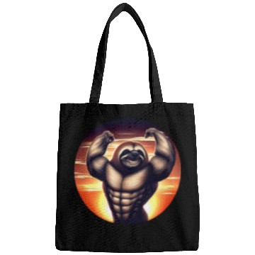 Discover Muscular sloth at sunset Bags
