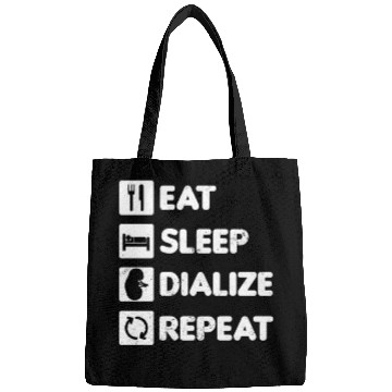 Discover Dialysis Nurse Bags Eat Sleep Dialize Repeat Gift