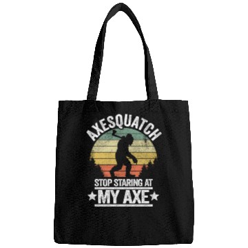 Discover Funny Vintage Bigfoot Axe Throwing Axesquatch Gift Bags