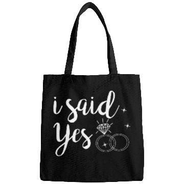 Discover I Said Yes Yes Engagement Wedding Announcement Bags