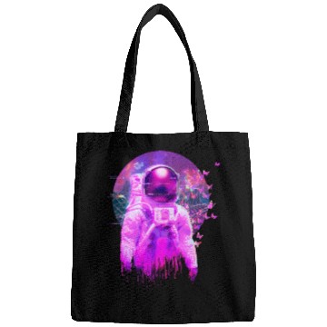 Discover Vaporwave Retrowave Astronaut Space Butterflies Bags