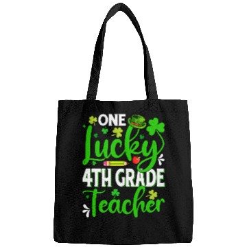 Discover Saint Patrick'S Day One Lucky 4Th Grade Teacher Bags