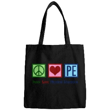 Discover Peace Love Pe Teacher Physical Education Bags