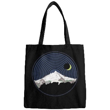 Discover Snow Mountain Peak At Night Bags