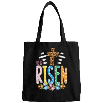 Discover He Is Risen Leopard Cross Easter Jesus Religious Bags