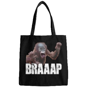 Discover Braaap Monkey Face Riding A Motocross Bags