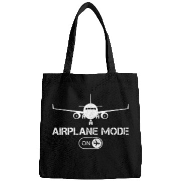 Discover Airplane Mode Aviation Students Pilot Airplanes Bags