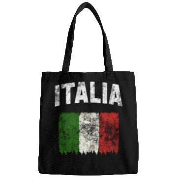 Discover Italia - Distressed Italian Flag Bags