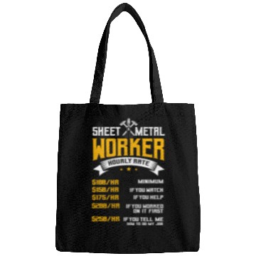 Discover Sheet Metal Worker On Back Of Bags