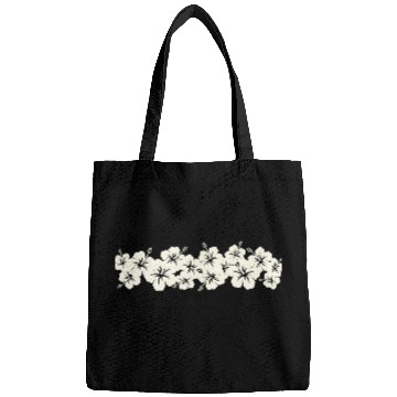 Discover Surfer Style Floral Hibiscus Flower Row 1970S Bags